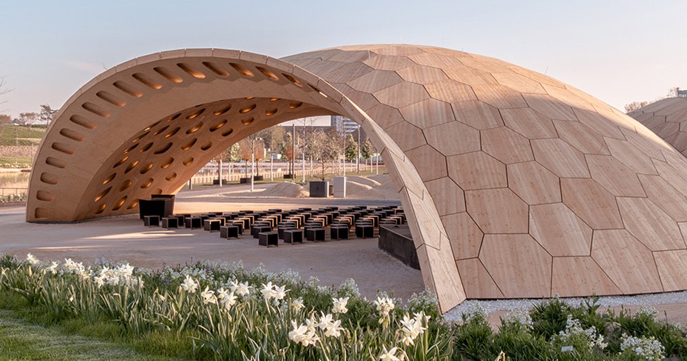 Ecochoice_UK's tweet image. This impressive wooden pavillion was assembled robotically like a 3D puzzle and the end result is stunning #timberprojects 
designboom.com/architecture/b…