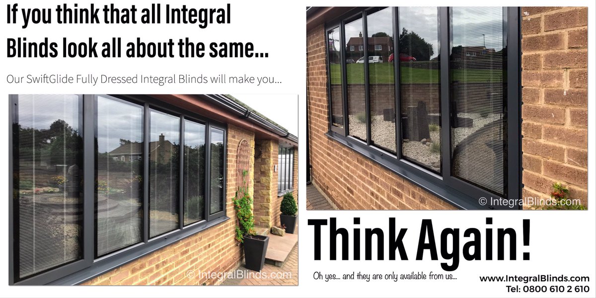 SWIFTGLIDEUK's tweet image. #ThinkAgain #DaylightControlwithStyle #IntegralBlinds #IntegratedBlinds #SwiftGlideEveryWhere integralblinds.com