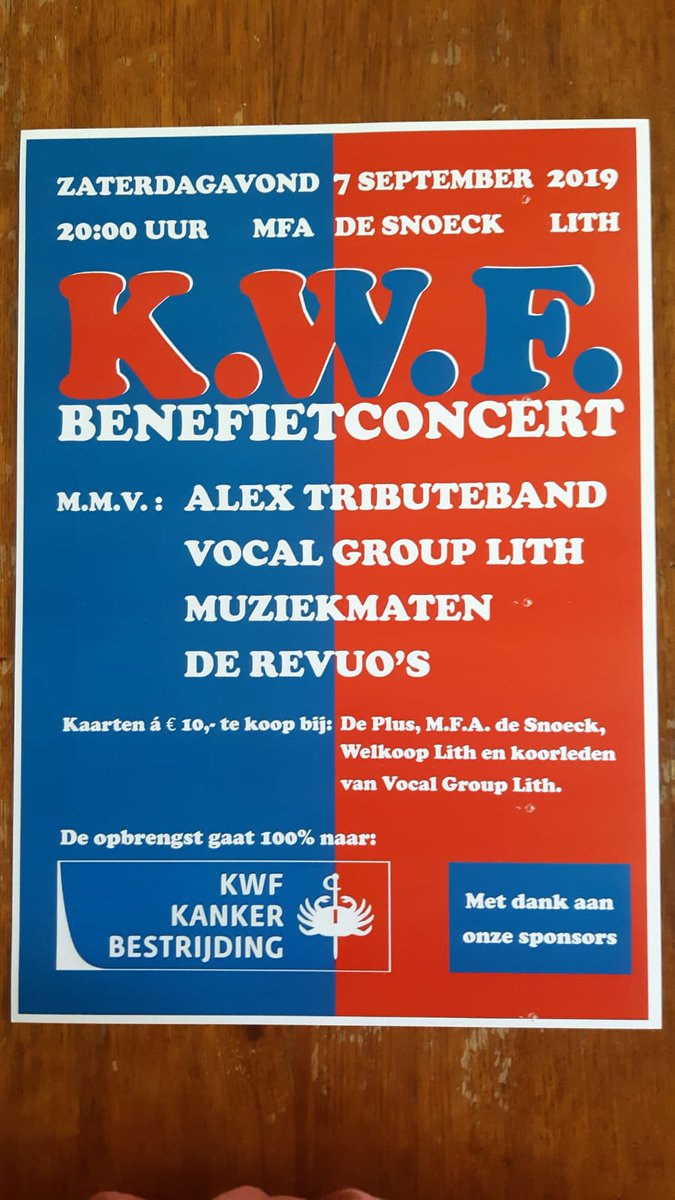 BogeyTwit's tweet photo. Zin in een leuk concert én het steunen van een goed doel? https://t.co/TLEsdYy5EN