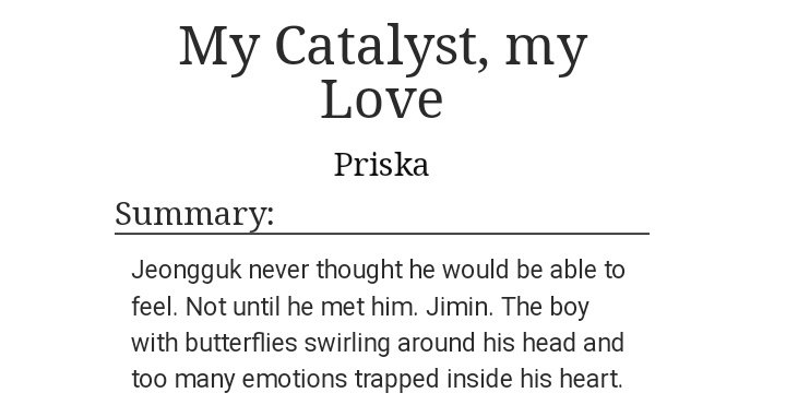 150) my catalyst, my love https://archiveofourown.org/works/20311906 • 10.4k words• fluff, drama