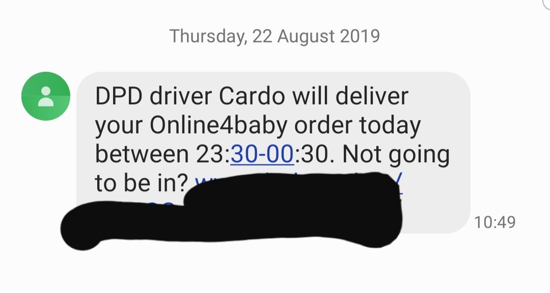 gilathonia's tweet photo. Ok @DPD_UK I'm sure your folks work very hard but REALLY!? 😂 https://t.co/DUbNO3C18k