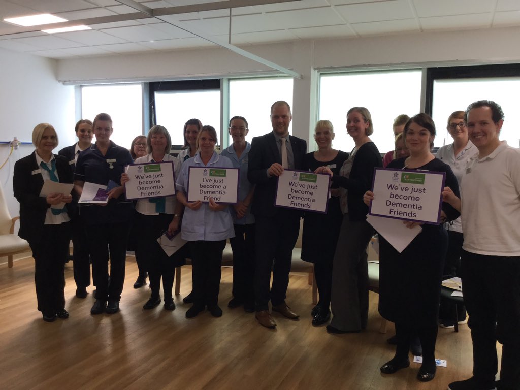 amcwhinnie2's tweet photo. Spent this morning at Ross Hall Hospital, two Dementia Friends sssion this morning, 46 staff across various deptartments, #improvingpatientexperience #understandingtheperson @alzscot @HenryAlzScot @thatjanbeattie @BMIHealthcare ready for last session this afternoon https://t.co/V3NqX9y54r