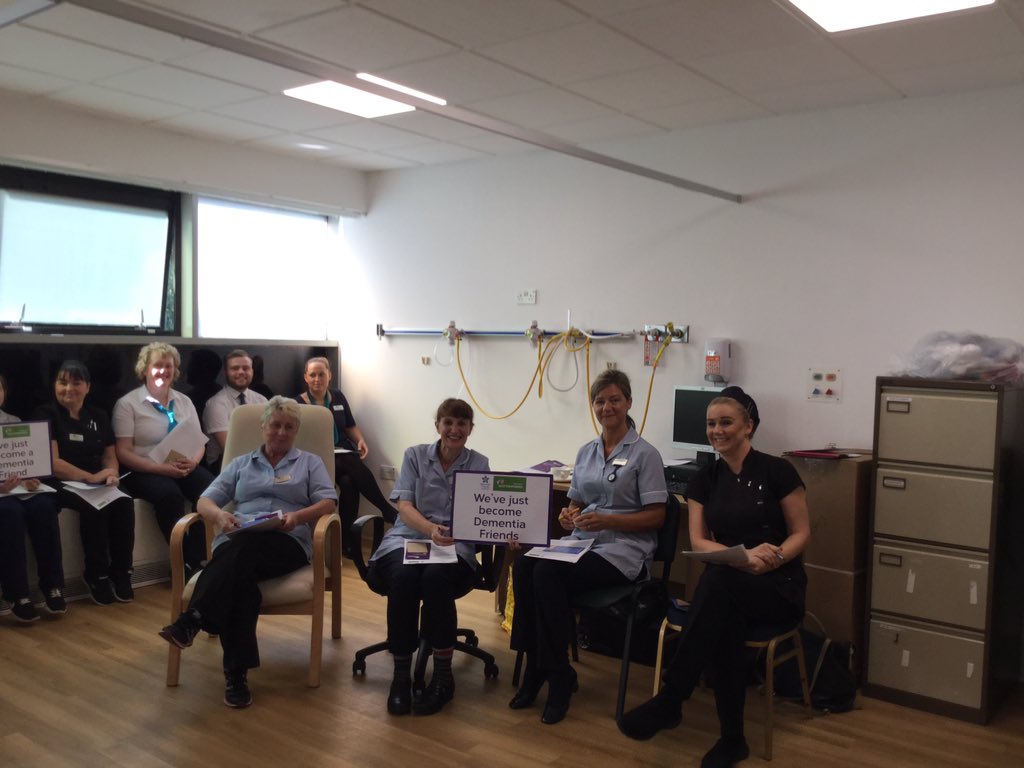 amcwhinnie2's tweet photo. Spent this morning at Ross Hall Hospital, two Dementia Friends sssion this morning, 46 staff across various deptartments, #improvingpatientexperience #understandingtheperson @alzscot @HenryAlzScot @thatjanbeattie @BMIHealthcare ready for last session this afternoon https://t.co/V3NqX9y54r