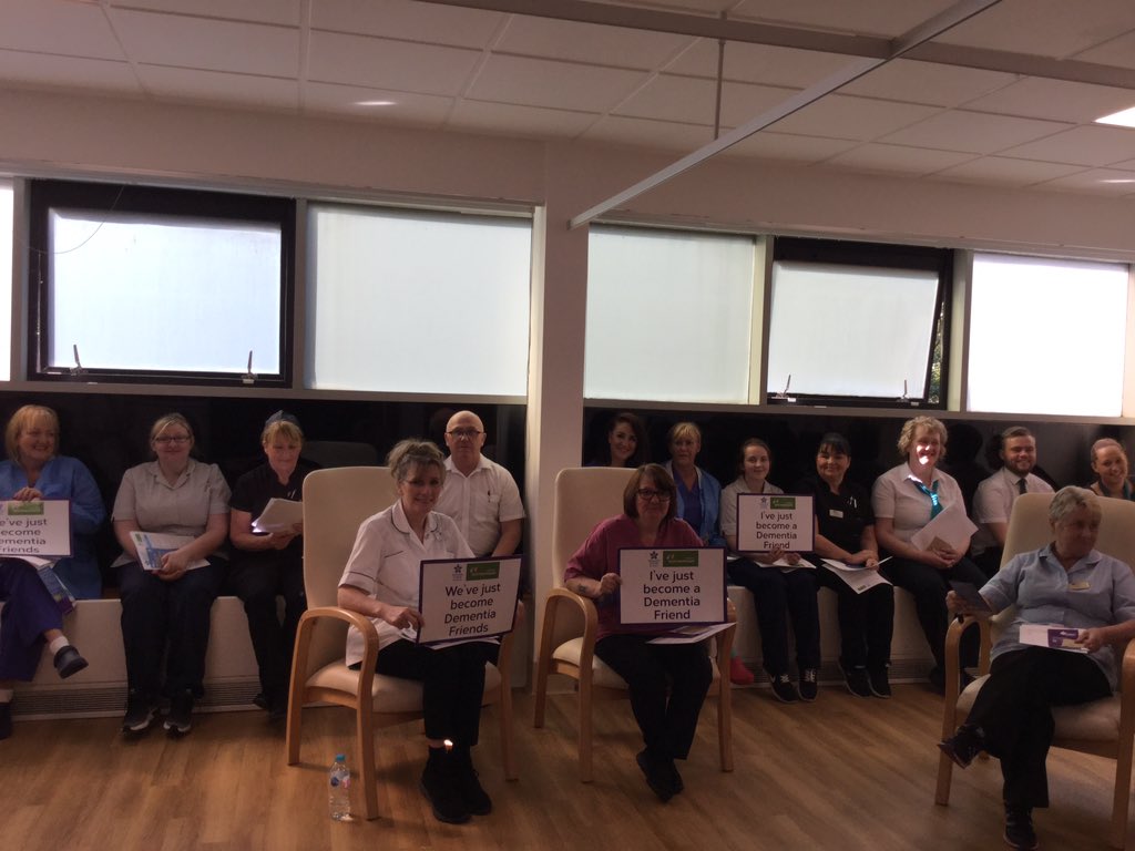 amcwhinnie2's tweet photo. Spent this morning at Ross Hall Hospital, two Dementia Friends sssion this morning, 46 staff across various deptartments, #improvingpatientexperience #understandingtheperson @alzscot @HenryAlzScot @thatjanbeattie @BMIHealthcare ready for last session this afternoon https://t.co/V3NqX9y54r