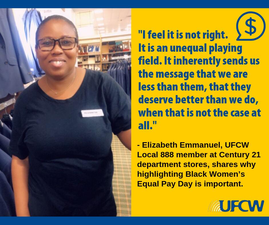 FACT: Over 50% of Black mothers bring in half or more of their families' income but they only make 54¢ compared to a white dad’s dollar. 

Our families are stronger in an economy that works for everyone. That's why we need #BlackWomensEqualPay.