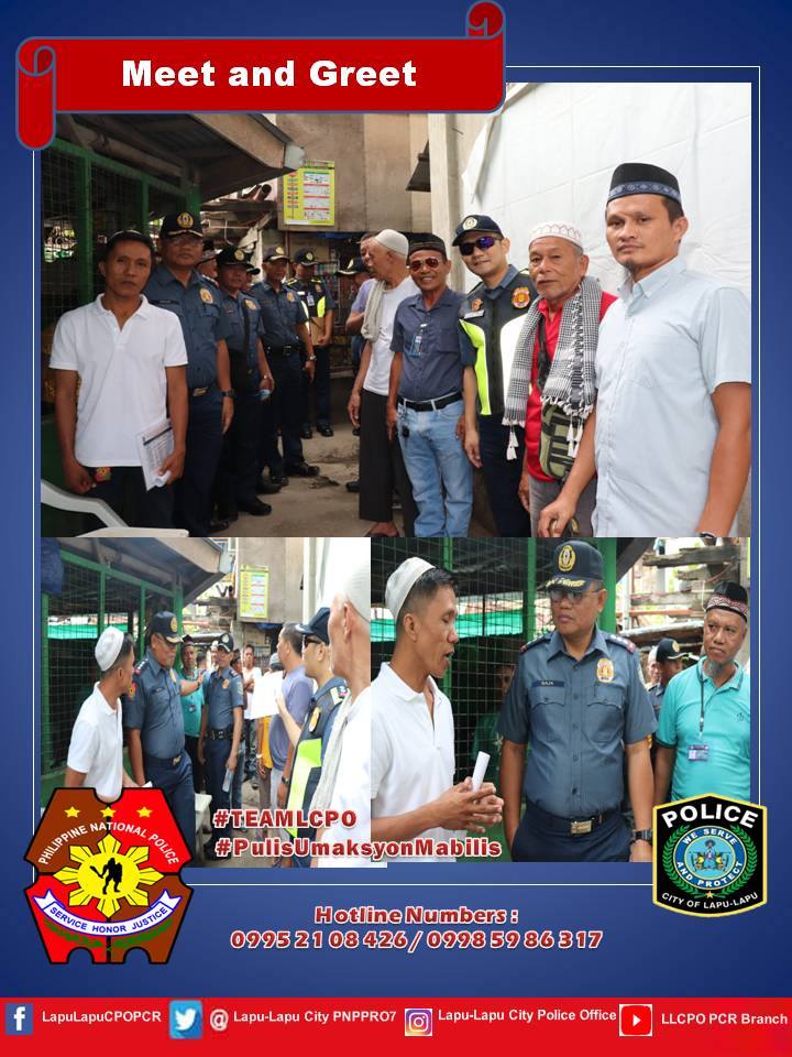 LapuLapuCPOPCR's tweet photo. PCOL CLARITO C BAJA, OIC, conducted Meet and Greet with the Muslim Community at Masjid Al-Hidayah and Masjid Islamic Center Sitio Iba Brgy Basak, Lapu-Lapu City. This activity aims to strengthen the partnership between our Muslim Stakeholders and the PNP.
#4thStop
#5thStop https://t.co/aBqxB63ebG