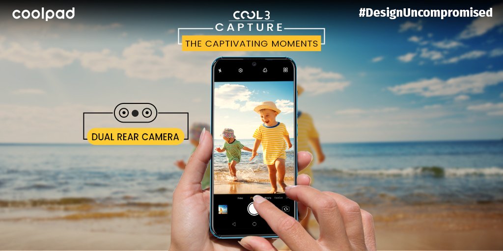 CoolpadInd's tweet photo. #DesignUncompromised
I am the #Cool3, I don’t compromise while capturing a photograph. I am equipped with Dual rear Camera & I can make your trips memorable.
Get me at online player Flipkart: https://t.co/ixeCJL5HKt https://t.co/drMe2J5VJB