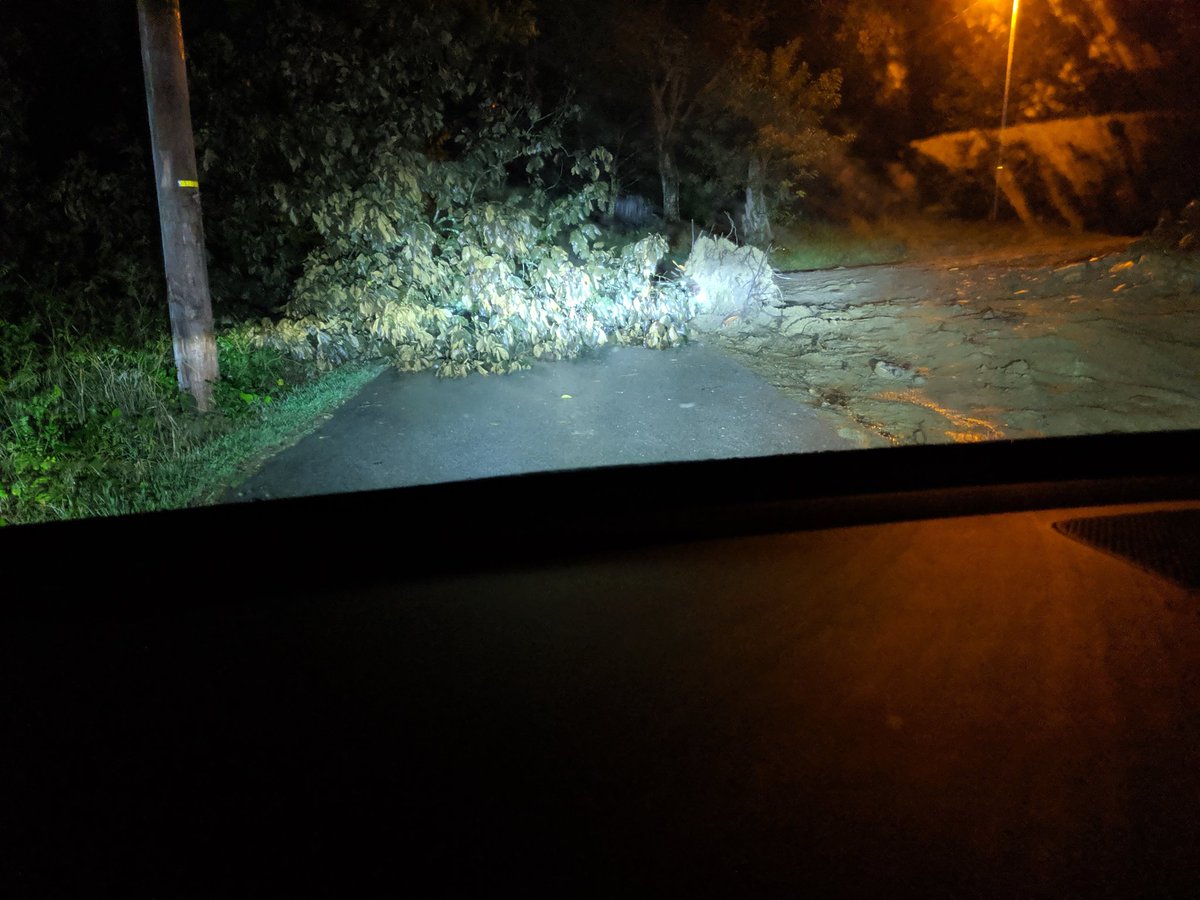 FlyntChristine's tweet photo. Not the way to start the second day of school 😒..... guess I will have to go the long way! https://t.co/51lmchtDpt