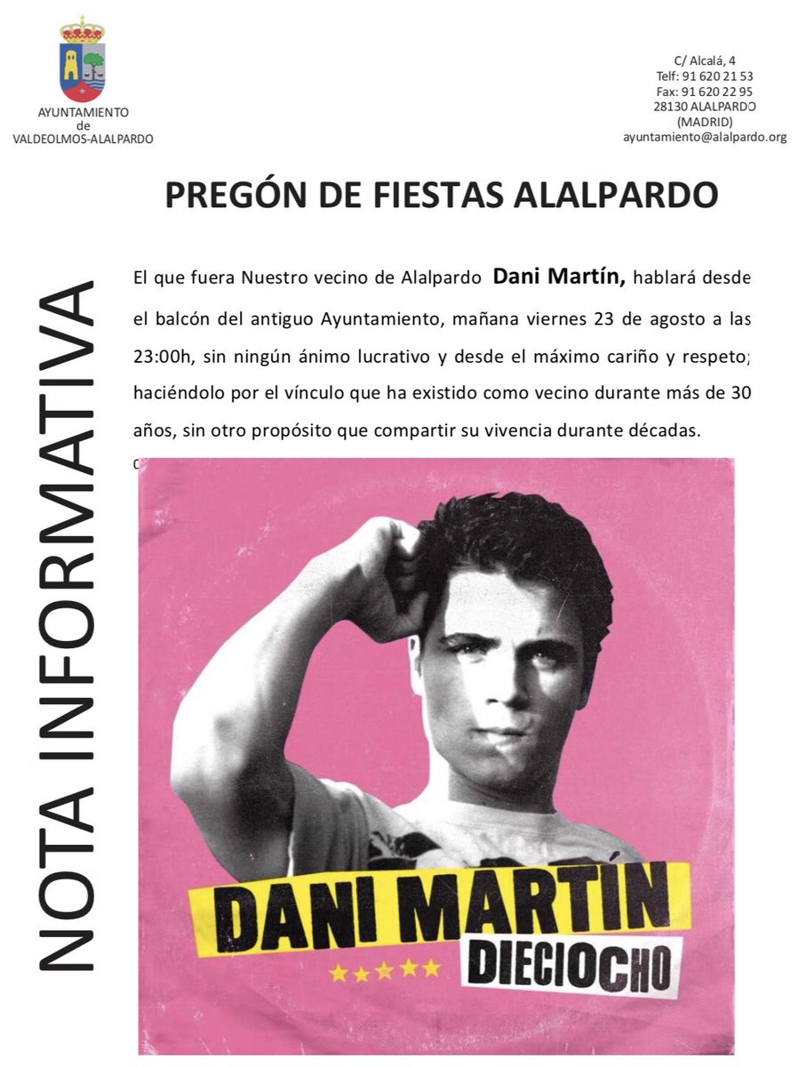 Dani Martín tweet media