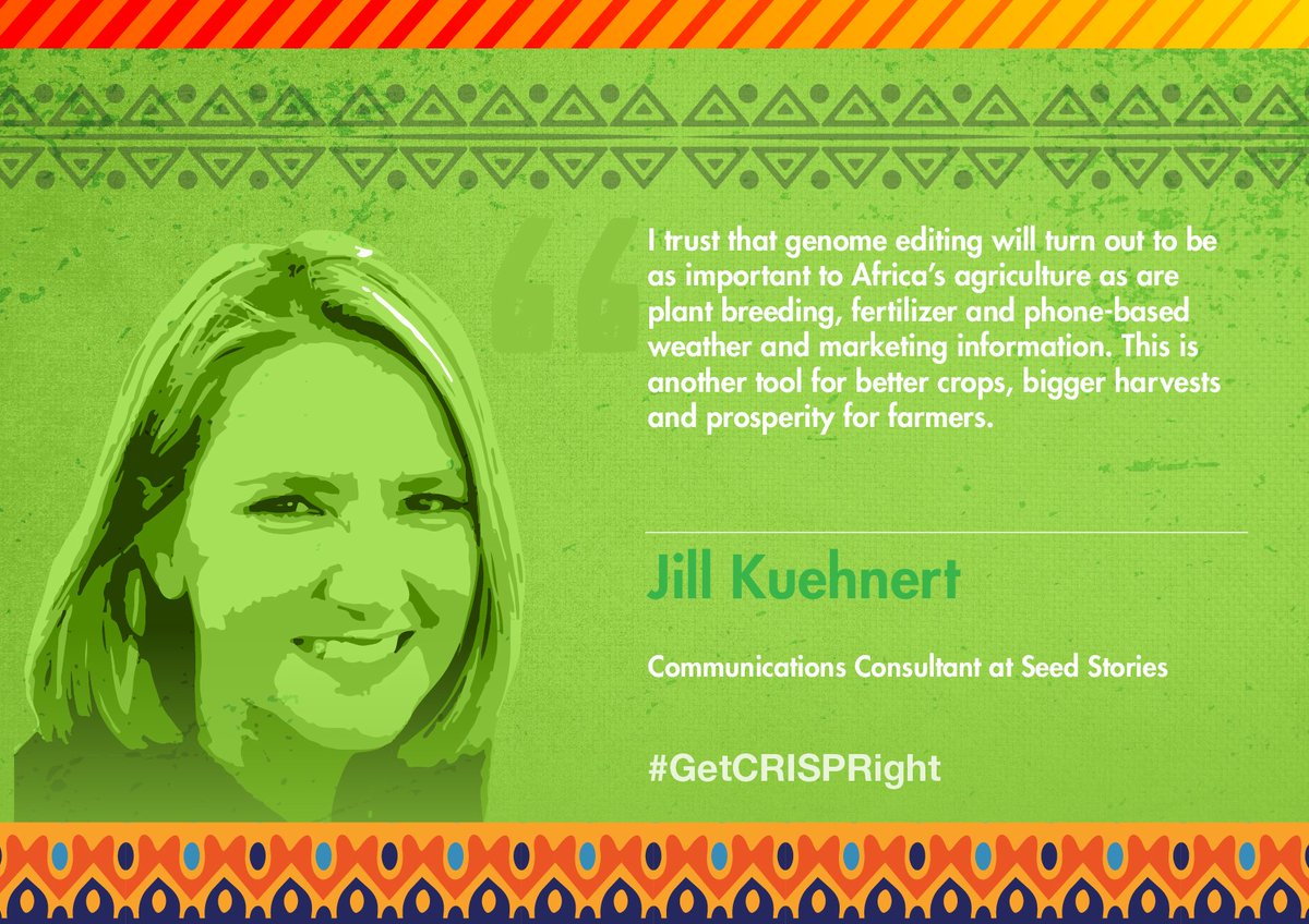 ABBCSymposium's tweet photo. "I hope that farmers across Africa will soon have the opportunity to benefit from genome editing" @seedstories
Jill Kuehnert will be attending ABBC2019 Symposium in 6days in Pretoria, South Africa.
https://t.co/zf8I0qVacZ 
#GetCRISPRight https://t.co/qlrAIZFqbB