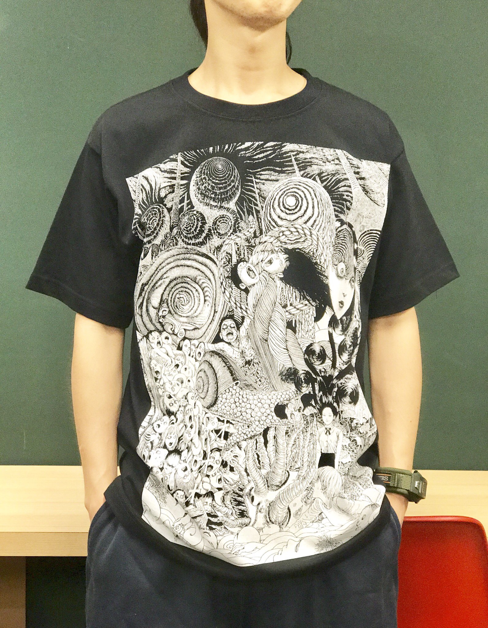 Messa STORE 伊藤潤二 うずまきTシャツ 黒 L 美品