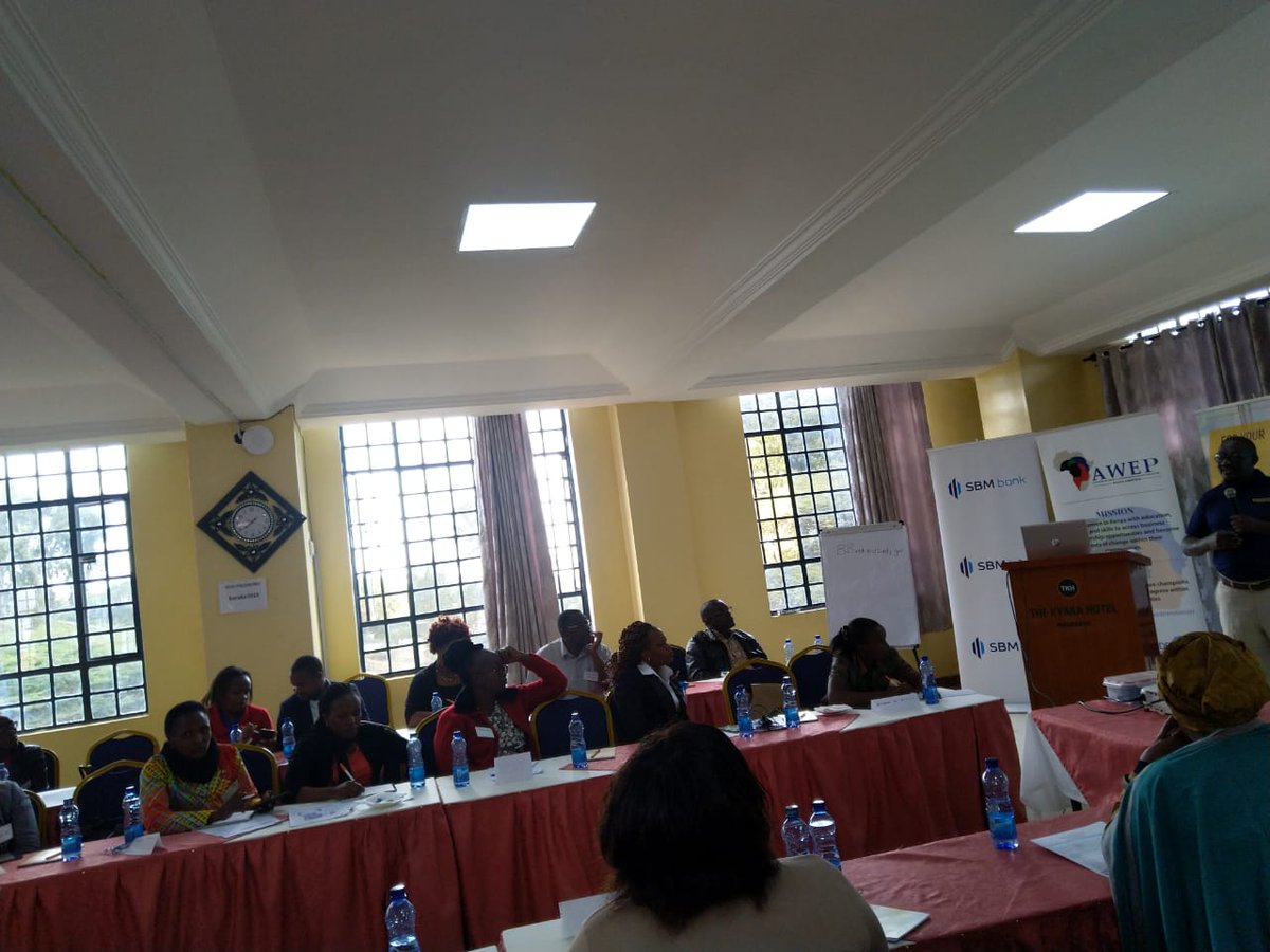 Ongoing training in Machakos County.
AWEP KENYA partnered with SBM Bank ,Metropol ,
USADF and Machakos County Government to empower women in business and MSMEs in the Region on 
accessing finance and investment  opportunities,  access to market and networking opportunities.