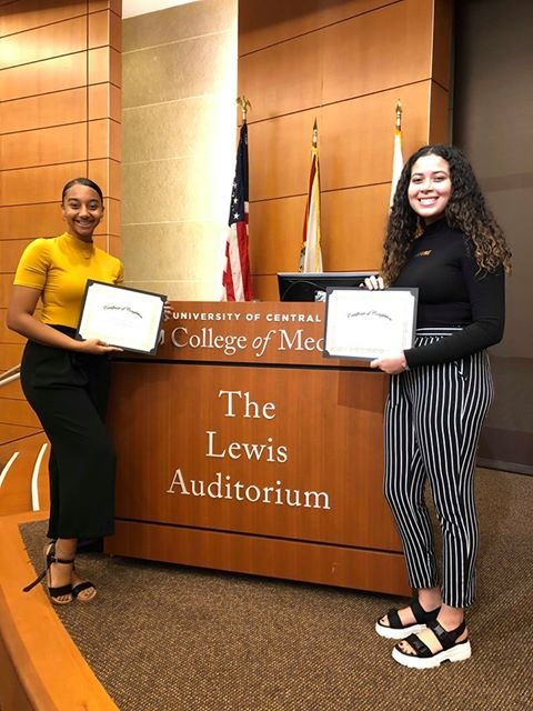 tkhstigers's tweet photo. Two of our Tigers, Melissa Castillo and Liana Santos graduated this Summer from the 2019 Health Leader Summer Academy at the University of Central Florida College of Medicine. https://t.co/kFkJ3Zsbbl