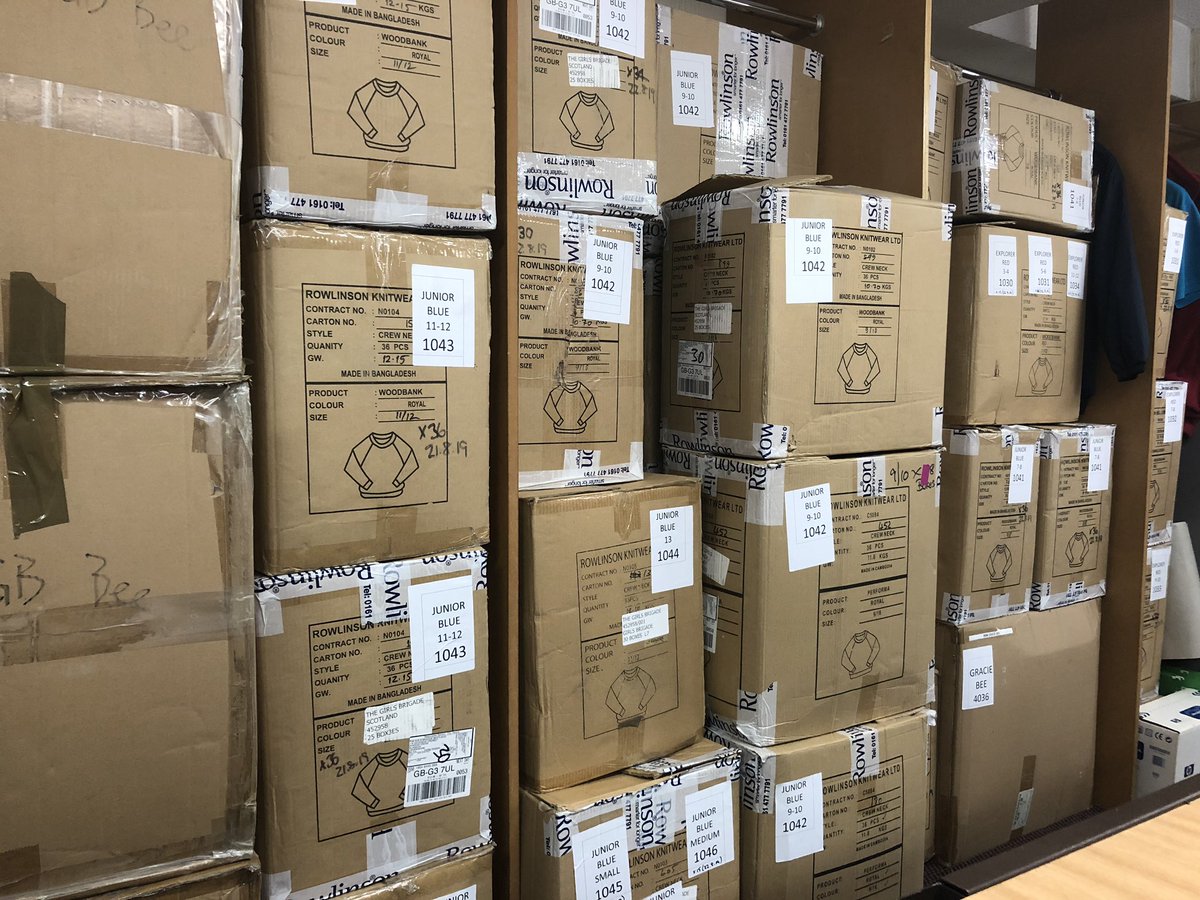 GBScotSupplies's tweet photo. It wasn’t just the afternoon but all this morning as well 😂 But all 25 boxes have been checked, labelled and stored and just to update the stock onto the webshop. Quite proud of my efficienct use of space #wallofboxes https://t.co/NYDo628g6k