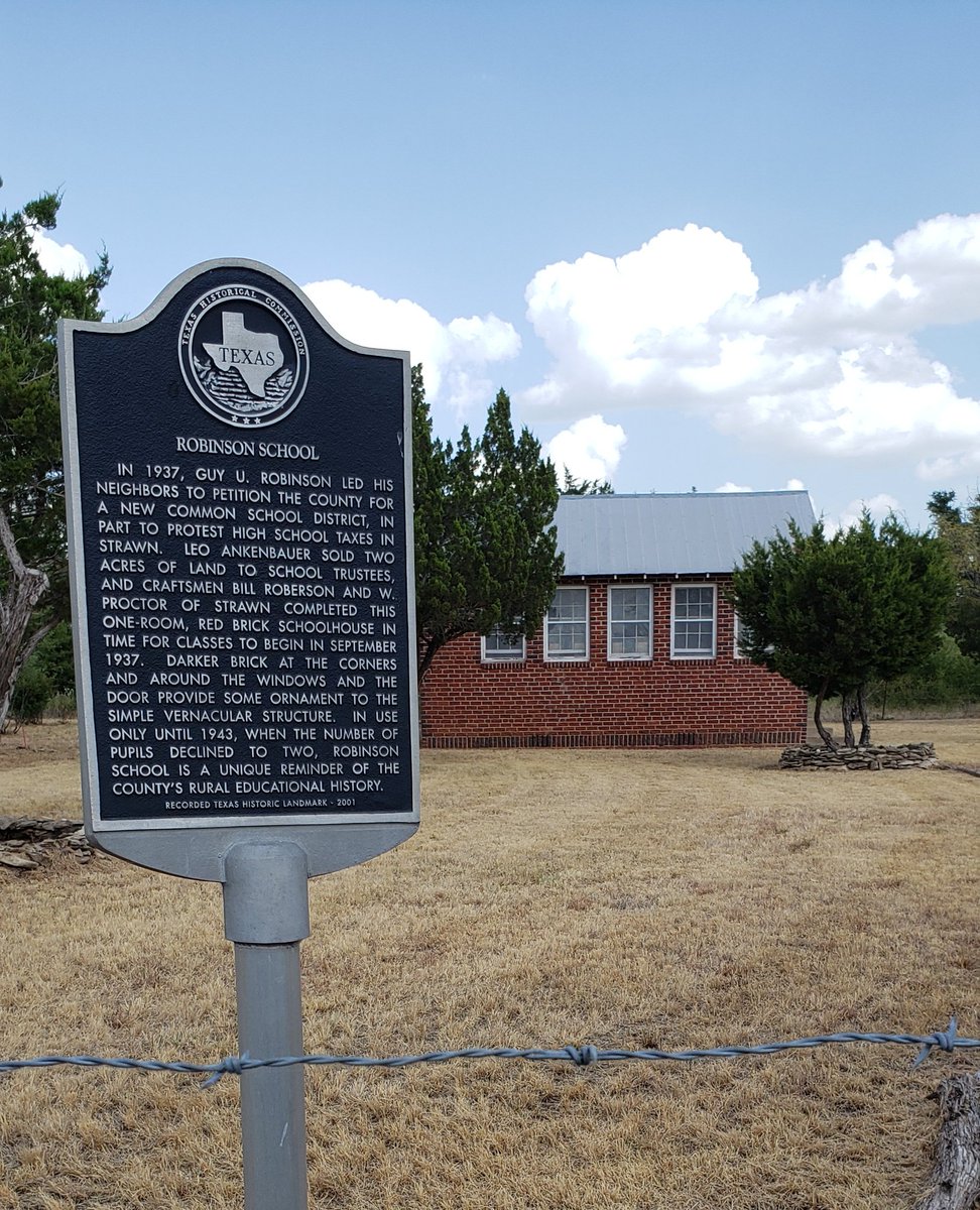 Back in my home state of Texas visiting family and came across this one room schoolhouse near Strawn.  Think about how different education is today! #education #lovehistory #TexasForever