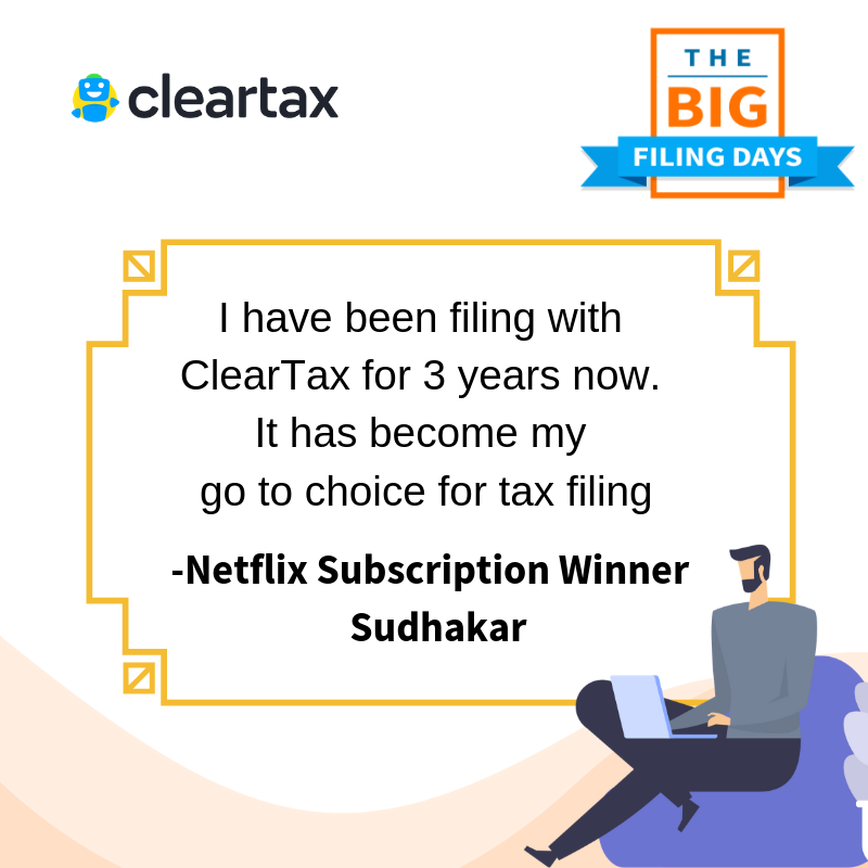 _cleartax's tweet photo. Congratulations Winners! 

Six hours to go, file now to win Netflix subscriptions, Google home or a trip to Thailand.
Click to file: https://t.co/JuZcK9ngWv

The winners speak!

#IncomeTax #Incometaxreturns #BigFilingDays #RelaxWithClearTax #RewardingNotTaxing https://t.co/S3tBE2liIQ