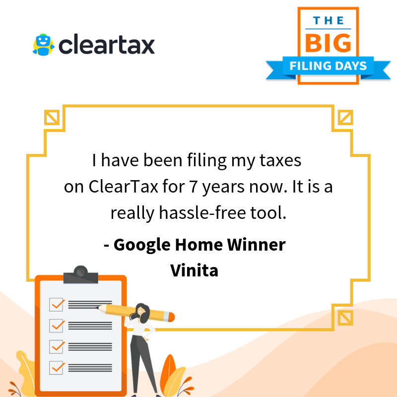 _cleartax's tweet photo. Congratulations Winners! 

Six hours to go, file now to win Netflix subscriptions, Google home or a trip to Thailand.
Click to file: https://t.co/JuZcK9ngWv

The winners speak!

#IncomeTax #Incometaxreturns #BigFilingDays #RelaxWithClearTax #RewardingNotTaxing https://t.co/S3tBE2liIQ