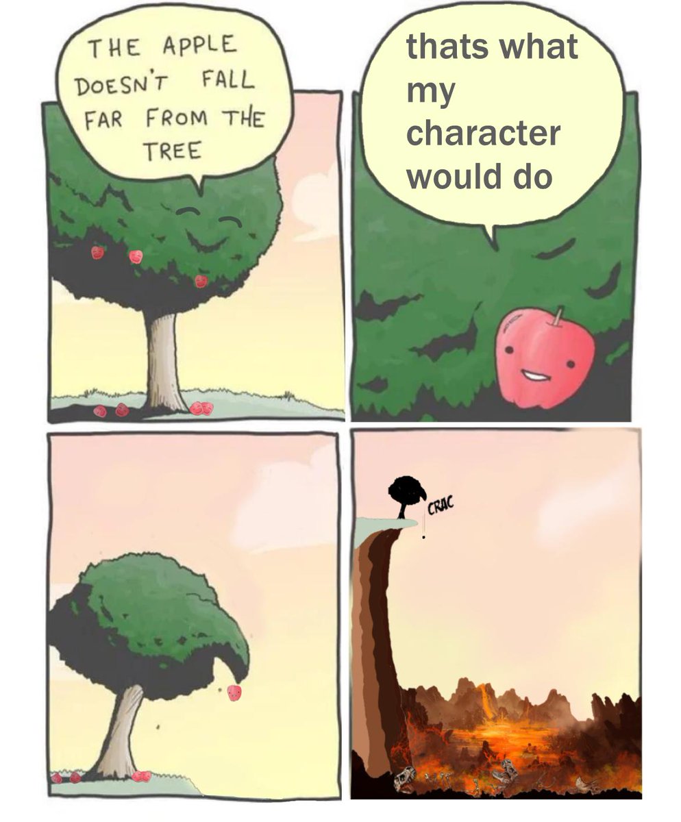 Confucius Say When An Apple Doesn T Fall Far From It S Tree It