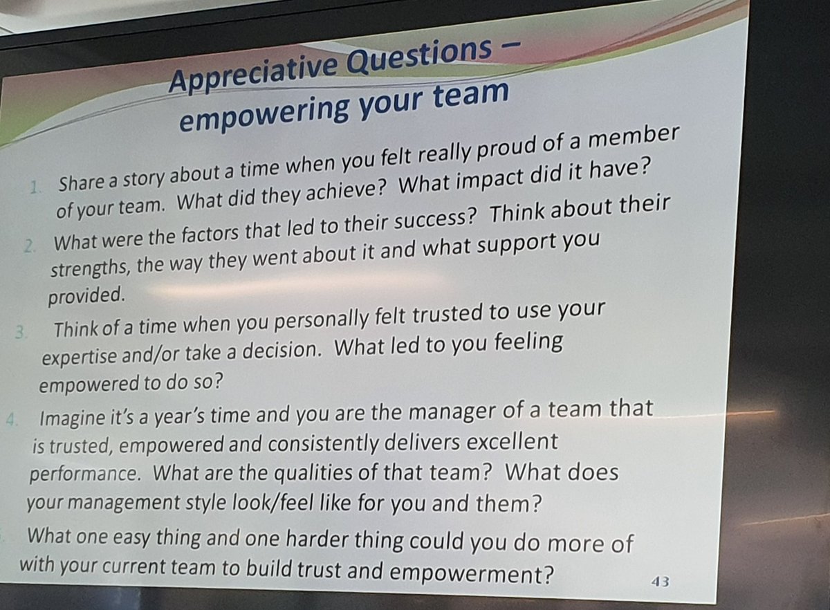 KellyWood25's tweet photo. Day 2 complete and I am buzzing with new ideas and plans for the future. I'd highly recommend Appreciative Inquiry training #LfE #appreciation #Discovery #reframing #QI #ferf @NHSHEE_SEast https://t.co/t5ruvg8Amh