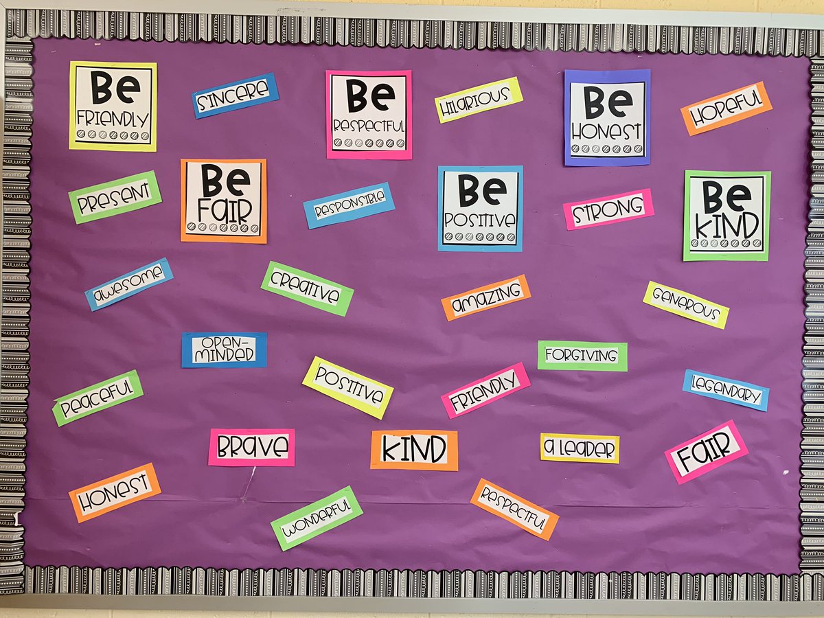 JustinaMailly's tweet photo. Loving the way my bulletin boards came out! 😊 #ZonesofRegulation #waystoBE #choosetobenice @Jaworek_School @MPSPanthers @ChooseToBeNice https://t.co/oy7Kb4sccr