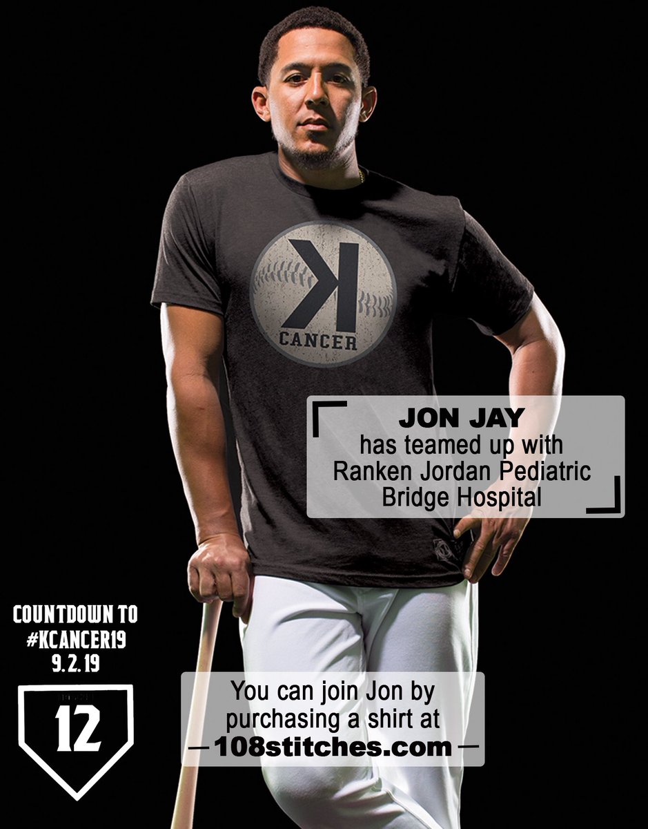 MotteFoundation's tweet photo. Today we are featuring @jonjayU, a long time #teammateinthefight. The proceeds of his #KCancer shirt benefit @RankenJordan. Order yours today and be ready for KCancer day on Sept. 2nd! Free shipping using the code KCancer19 https://t.co/GUufQ71mvk