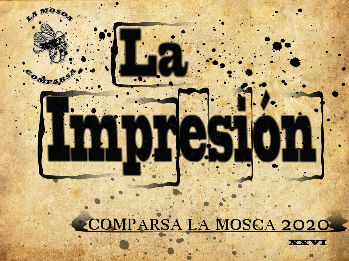 ComparsaMosca's tweet image. Buenas a todos, aquí tenéis el nombre de la comparsa la Mosca 2020 vamos a poner todo el corazón y dejarnos la piel para hacer que os guste, gracias a todos por estar ahí siempre..