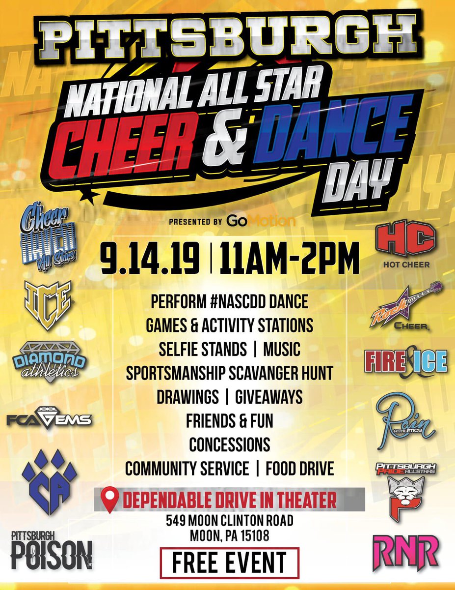 We are so excited to be involved in this event to celebrate our sport. It’s going to be huge! Invite your friends and come join us! #NASCDD #ThisIsAllstar