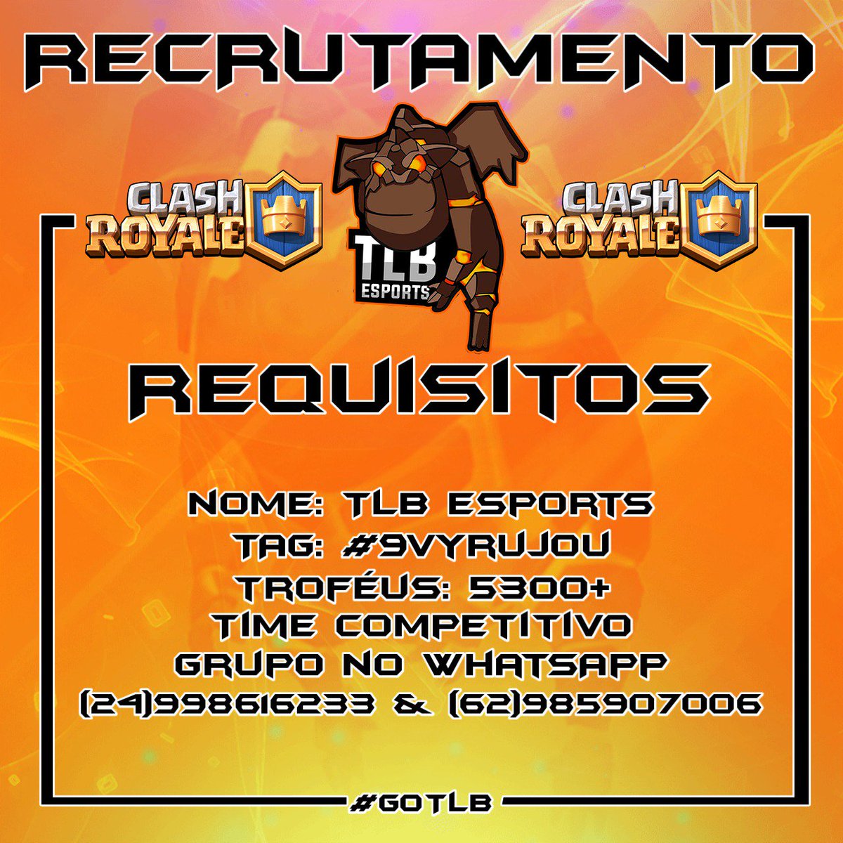 EsportsTlb's tweet photo. Só vem🤭 #GoTLB https://t.co/30FGojVJ8a