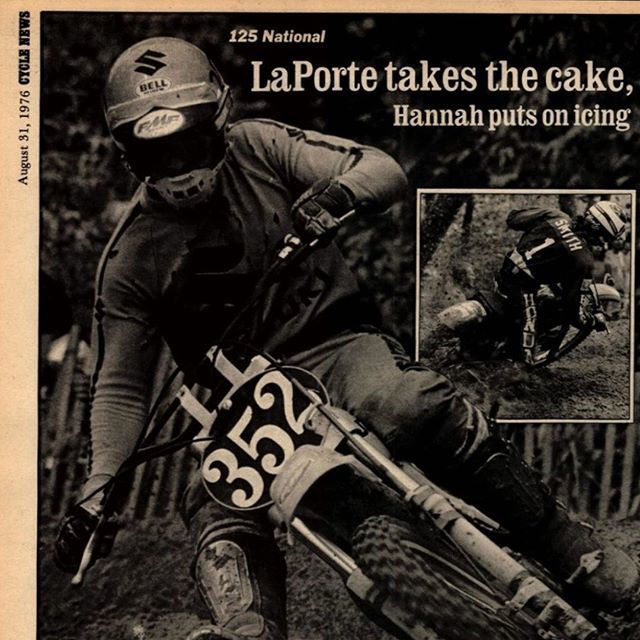 Today in Motocross 8/22/76 - Danny LaPorte took the 125cc class win in Texas. See all the results and race coverage in this edition of Cycle News - ift.tt/2PtruNn #LegendsandHeroes (Image courtesy Cycle News Archives @cyclenews ) ift.tt/31UX107