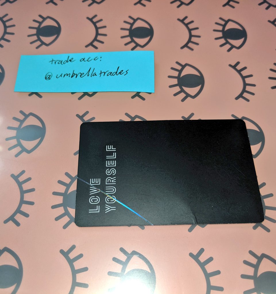 umbrellatrades's tweet image. WTT 

have: Hoseok Tear Ver. R PC (small dent on back, not very noticeable)

want: under this tweet

location: Illinois 

US ONLY! :)

@BTSpctrade @btstrades_ @BTSTradingPC