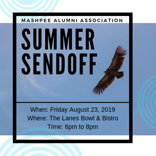 Tomorrow is the day Mashpee HS alumni sendoff the newest batch of Mashpee High School graduates. Drop by #TheLanesBowl&amp;Bistro at 6 pm , Friday August 23rd. #MashpeeAlumniNetwork , #WeAreMashpee , #MashpeeCommons