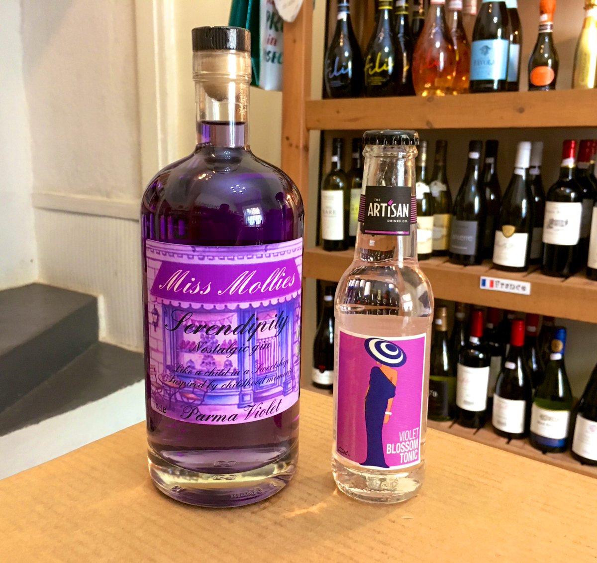 Today’s G&amp;T has a #local flavour. We are pairing <a href="/HaworthSteam/">Haworth Steam Brewing Co</a> Miss Mollies #parmaviolet #gin with Violet Blossom tonic. Oh, the fragrance ...

There are a few Elderflower tonics or one made with Hibiscus that would work well too.