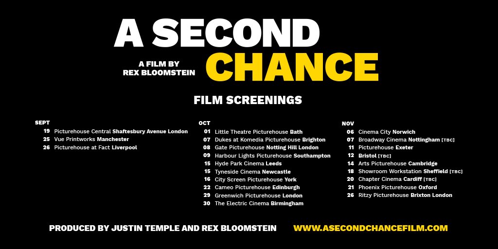 Here is the list of venues where you can see the film. I’m aiming to be at most of these screenings so we can have a Q&amp;A after the credits. The film is something we are very proud of.