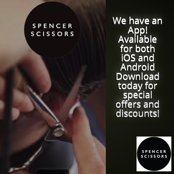 spencerscissors's tweet photo. As a thank you for our regular clients, we now have an App that allows you to book your services, get special offers and discounts too - download today to find out more! #spencerscissors #scissorexperts #scissoreducation #scissorsales https://t.co/Atue1iaBqJ