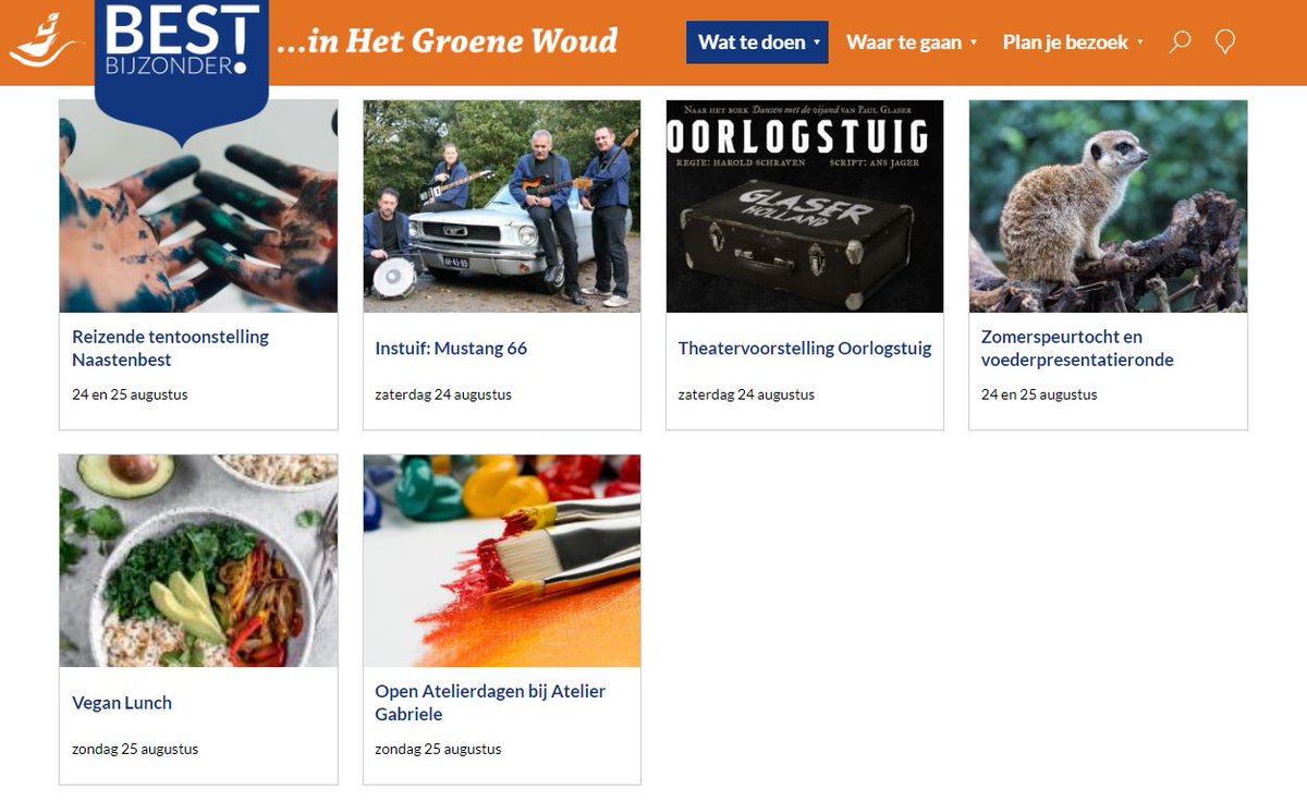 Best_bijzonder's tweet photo. Dit weekend weer volop activiteiten:
=> Reizende tentoonstelling @tejaterke 
=>  Instuif @prinsenhofbest 
=>  Theatervoorstelling Oorlogstuig in Joe Mann Natuurtheater
=> Vegan lunch Buutvrij
=> Open Atelierdag bij Atelier Gabriele
 https://t.co/Wc0pvtwzzq? https://t.co/PLp4mepo0K