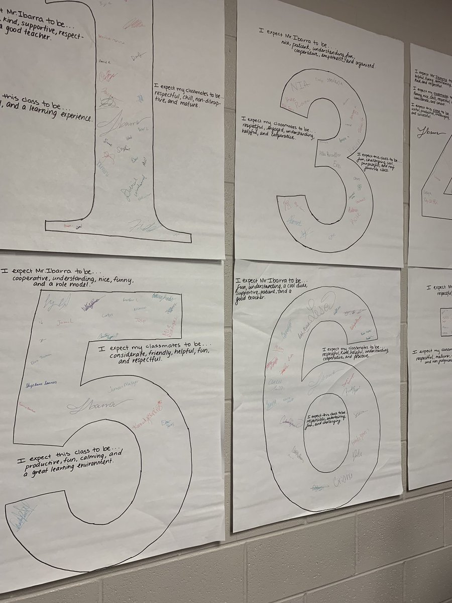 Great class expectations!  It even includes what the students expect from the teacher <a href="/mribarraenglish/">Mr. Ibarra</a> !  #teammav