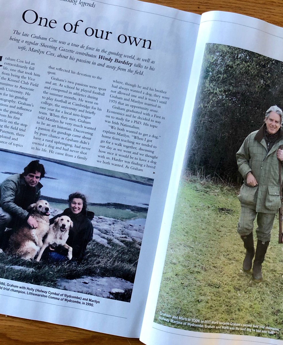 A tribute to the late Graham Cox - a tour de force in the gundog world  tinyurl.com/yxnmn9k4 @ShootingGazette #gundogs #biddablebardsley #blogger @carol_rivers