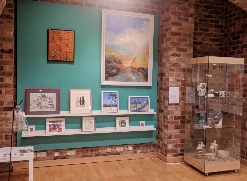 A small selection of our members work can be seen in the current 'Spotlight' show in Leamington Art Gallery
