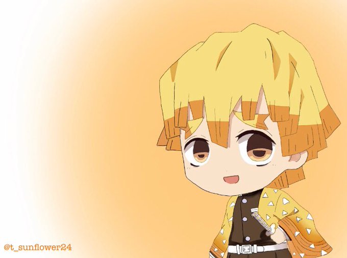 ひるさんがTwitterに投稿した我妻善逸(鬼滅の刃)のイラスト。