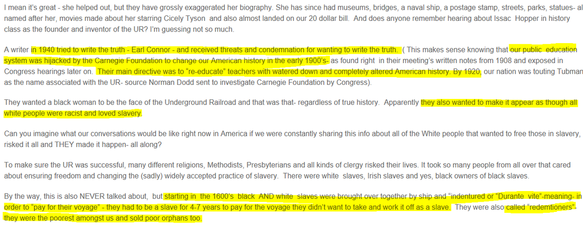 Excerpts from article. You should really visit her site and read entire article as well as use her site for a great source of truthful history. She is amazing.