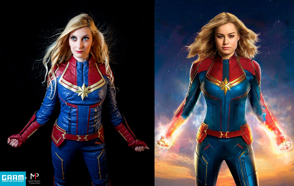 MarkPariani's tweet photo. Cosplay Side by Side Comparisons are returning to my instragram. Please join me over at markparianicosplay. Character: Captain Marvel from Marvel Comics - Cosplay by: Jessica S. - Produced by: @ILoveGAAM #gaam #spacegaamshow #cosplay #cosplaysidebyside https://t.co/8acmwKRDzw