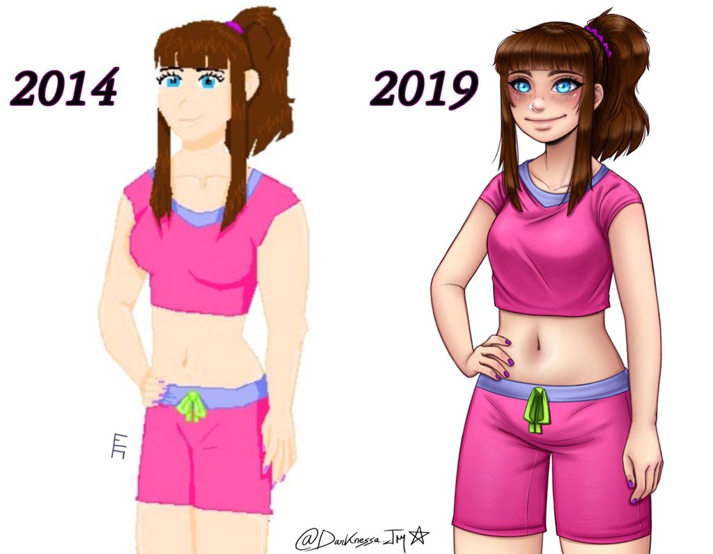 DarknessaJM's tweet photo. Mi primer dibujo digital VS mi actual dibujo digital
#art #raphaelajm https://t.co/EZjpsHMQEu