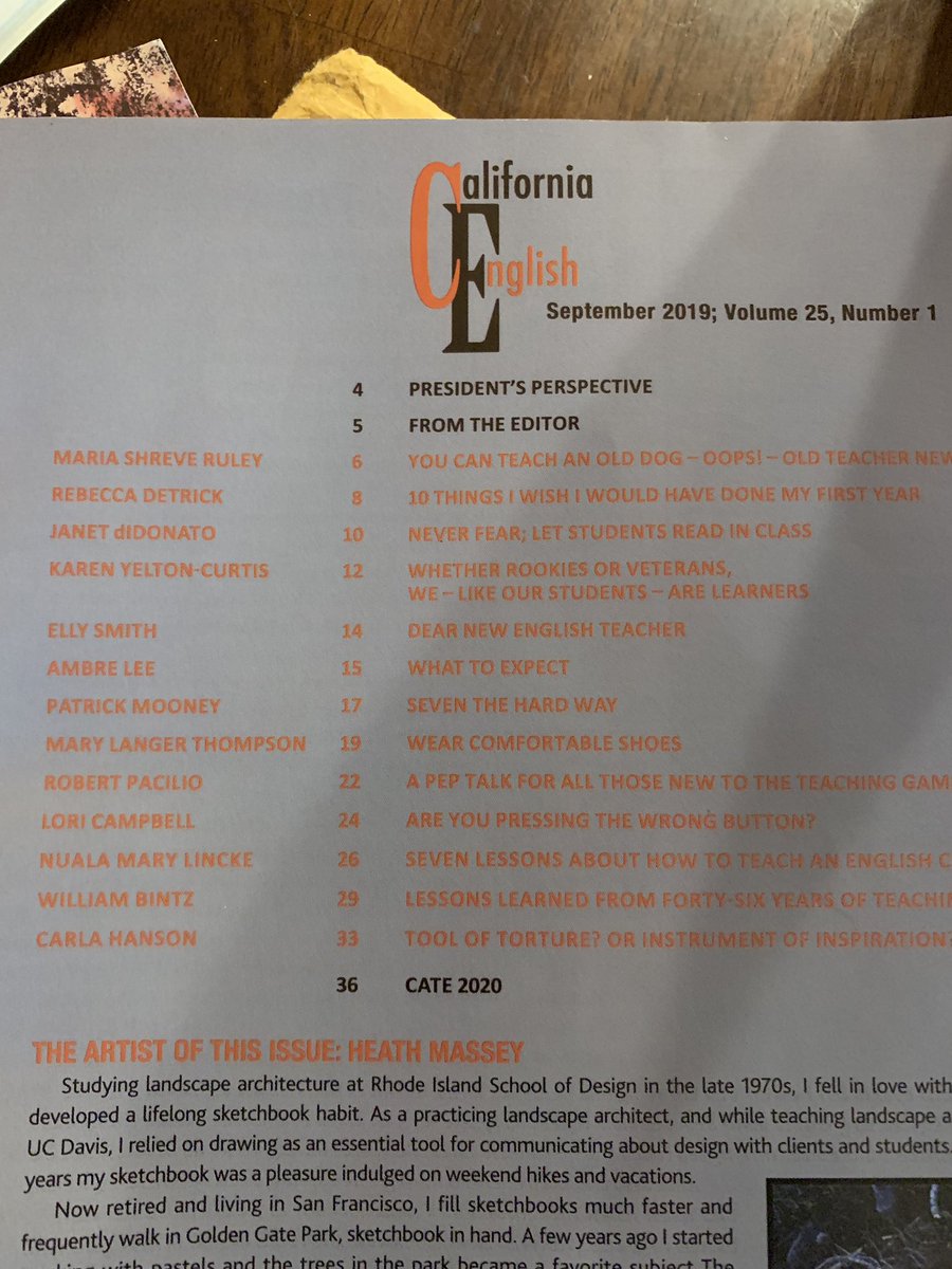 mrs_ambre_lee's tweet photo. I’m excited to see my name in print! I strongly encourage Ts to write &amp; submit for journals in your content area. #CaliforniaEnglish @CarolJago #writingproject #northridgeWP #cwpchat #teacherswrite https://t.co/iydfm2MLAM