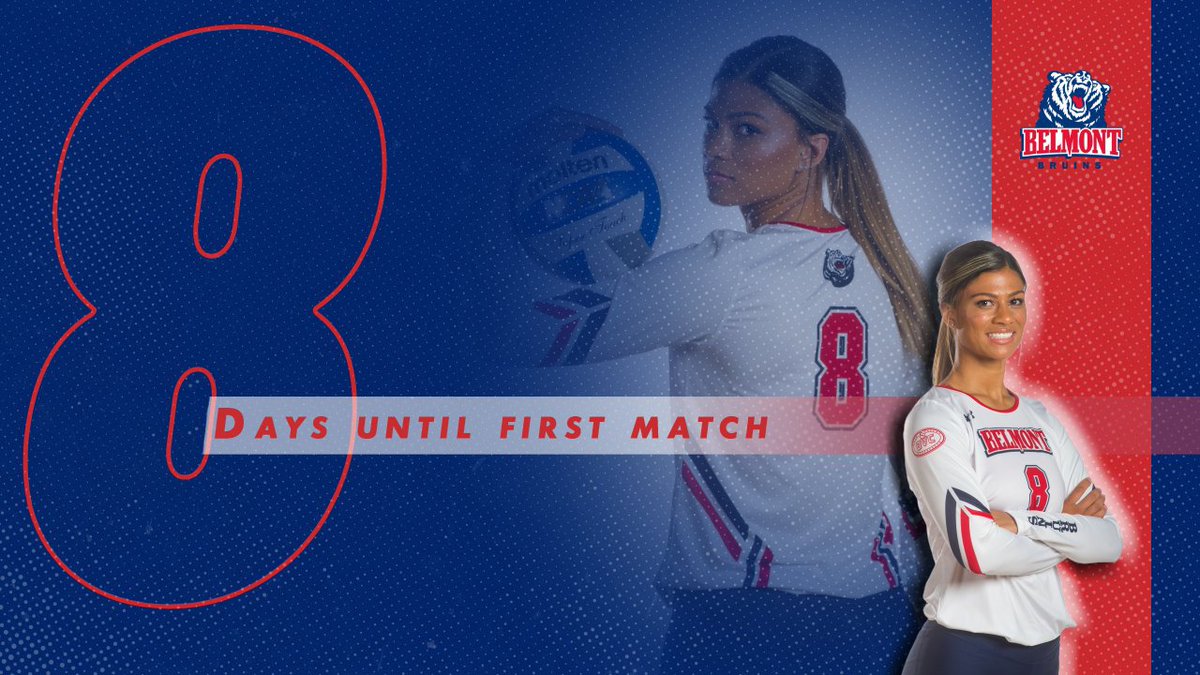 BelmontVB's tweet photo. 8⃣ days until the return of 🐻🏐! https://t.co/8qv5iNYtaM