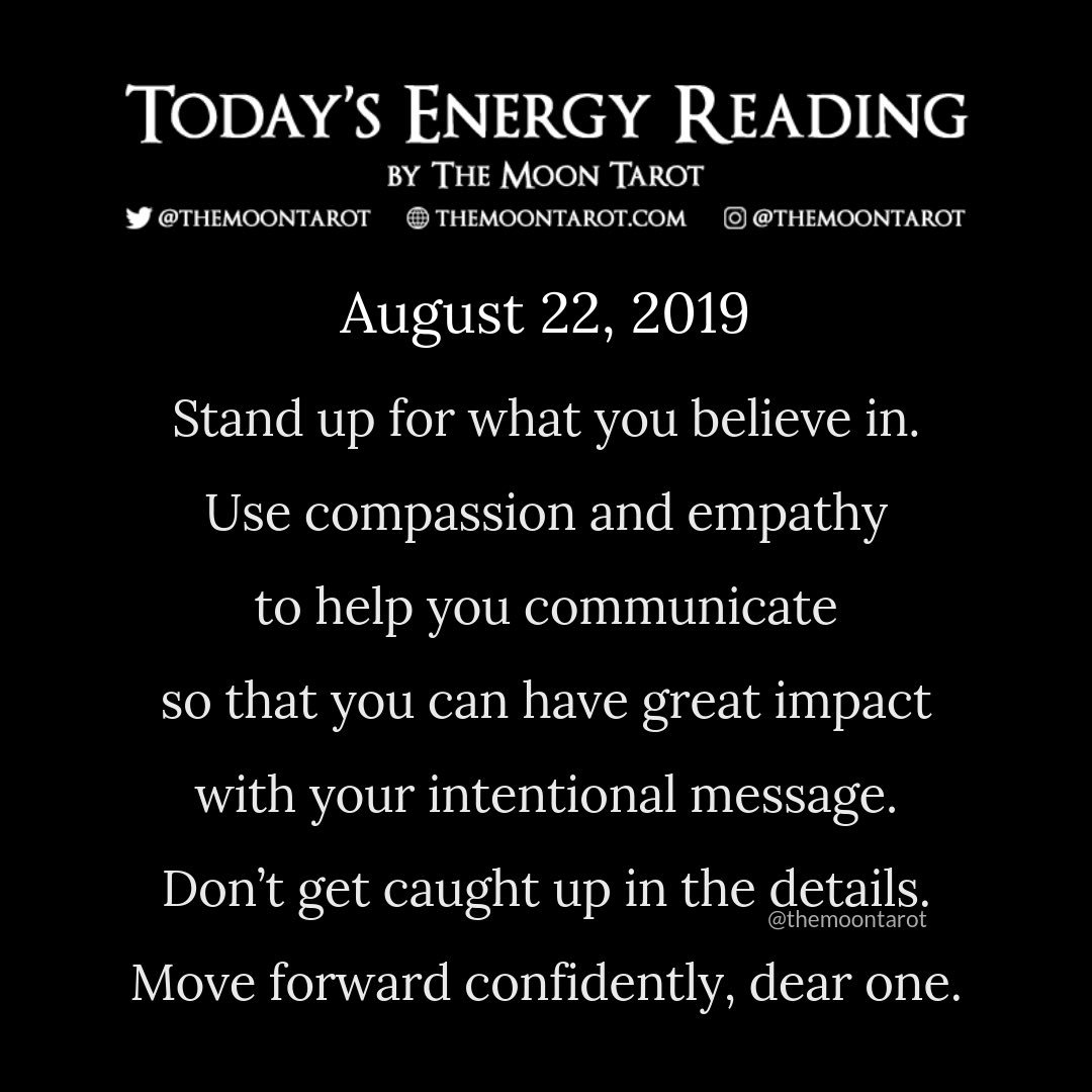 themoontarot_'s tweet photo. Today’s Energy Reading 8/22/19 https://t.co/YiDTNgTY3S
