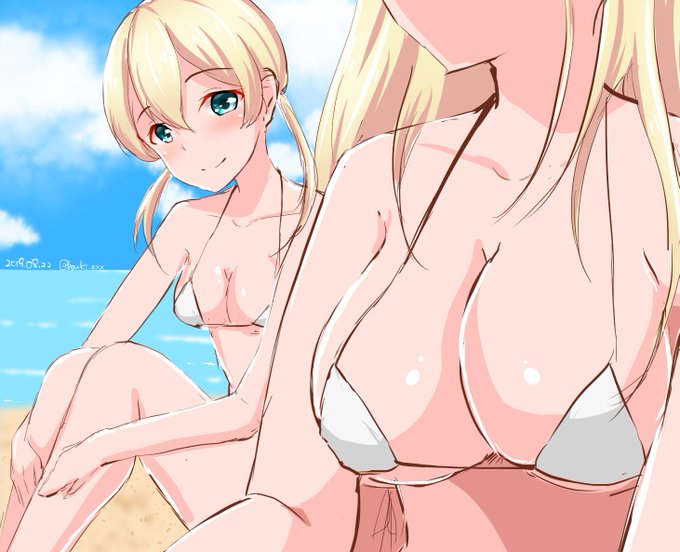 ビスマルク姉さま大好きプリンツ・オイゲンさん
#艦これ版深夜の真剣お絵描き60分一本勝負
#艦これ版真剣お絵描き60分一本勝負_20190822 