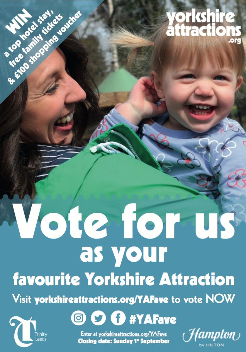 ** WE NEED YOUR VOTES **
Please head on over and vote for us to be crowned the best outdoor Yorkshire attraction and you are entered into a draw to win a mammoth prize bundle.
We really would love to win this one so please SHARE to help us spread the word!
yorkshireattractions.org/favourite-attr…