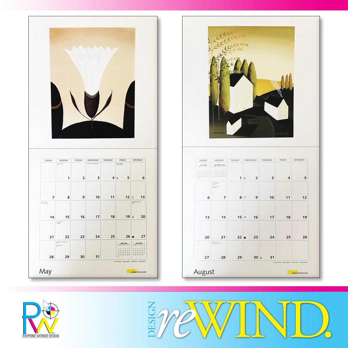 RWernerDesign's tweet image. Welcome to our first Throwback Thursday post. This time we will spotlight an Art calendar that we created in partnership with Smart Creatives#tbt #rwdesign #rwd #rwdesignlife #calendar #designlife #designer #graphicdesigners #fineart