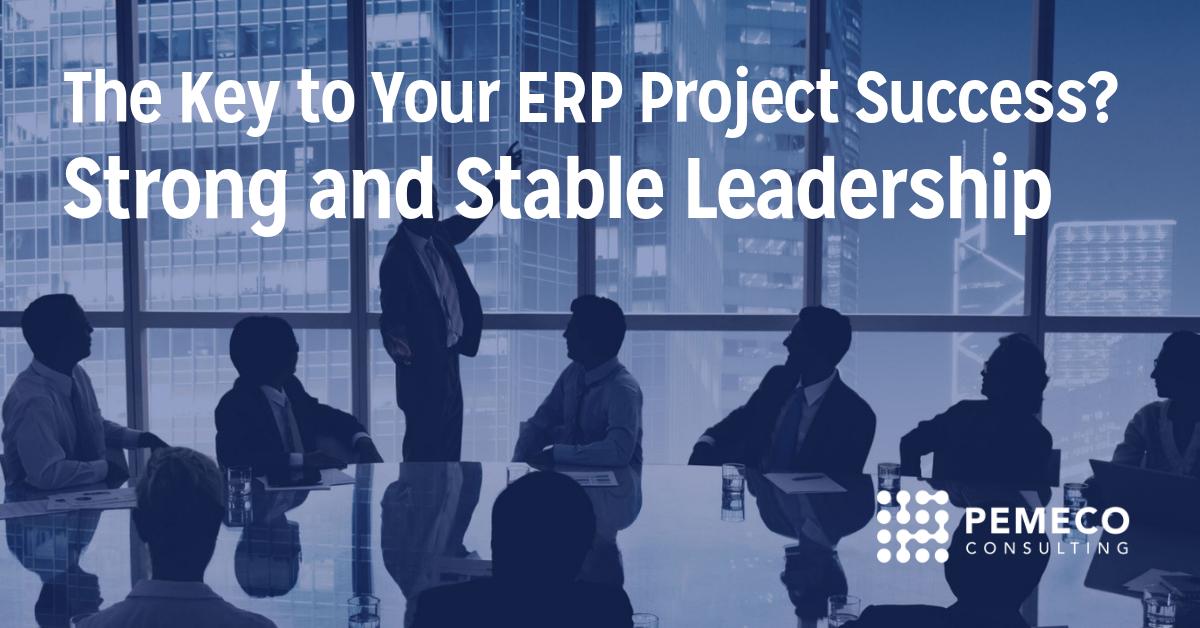 Why do so many business executives refuse to assign key functional people to their ERP projects?
Why do many of these same executives refuse to dedicate much of their own time and effort to the project?
Read more: pemeco.com/strong-stable-…
#ERP #Business #Leadership