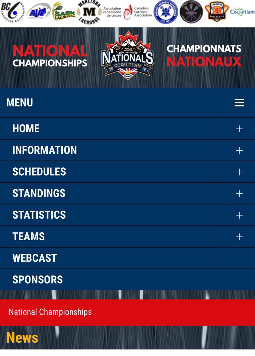 As we head into day 3 you can find all the scores , standings , and other info on our website . ⁦<a href="/BoxLaxNationals/">2019 CLA Minor Box Lacrosse National Championships</a>⁩  2019minorboxlacrossenationals.ca
